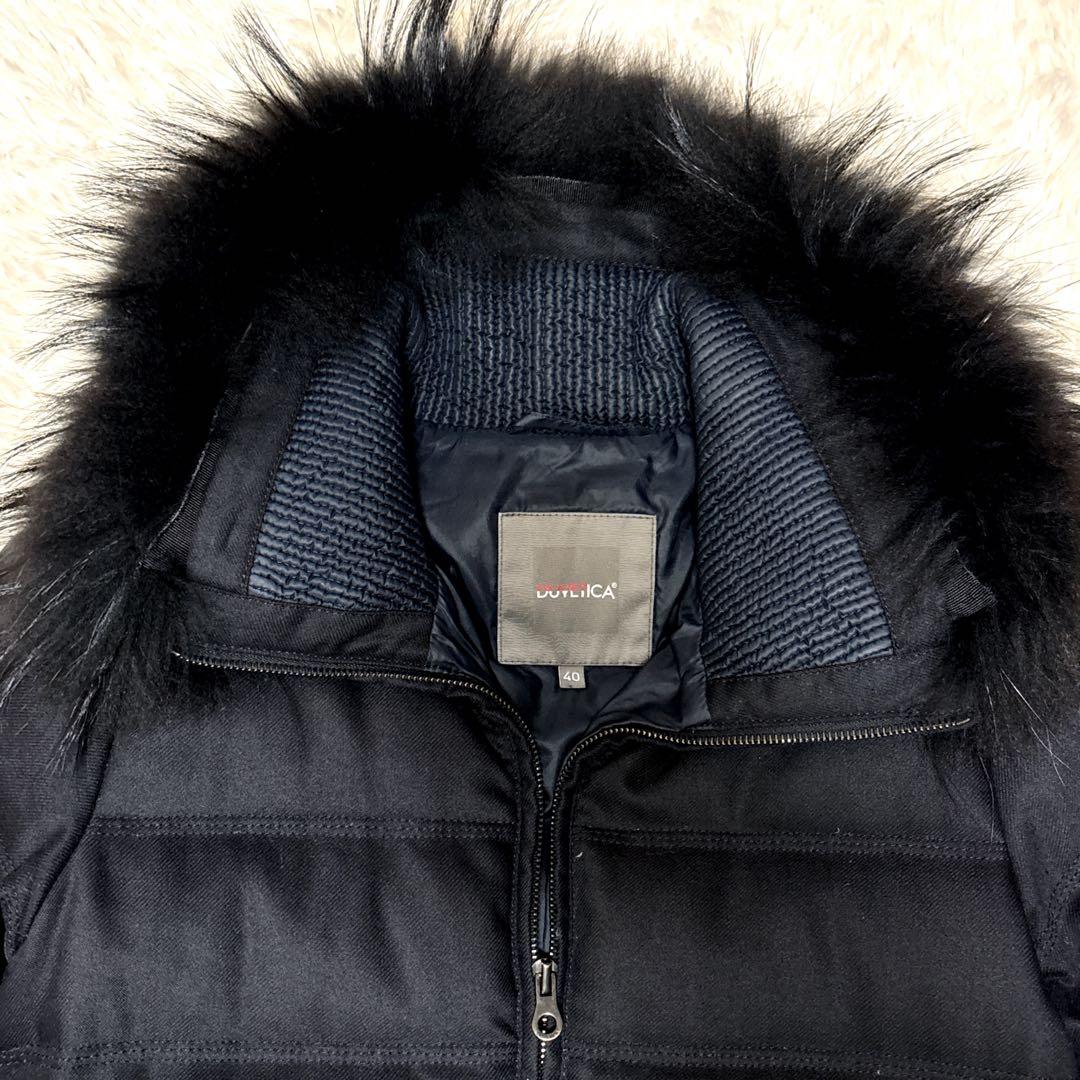 ✨DUVETICAデュベティカ ファーフード付きダウンジャケット40Mサイズ黒