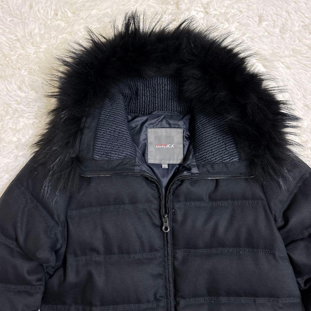 ✨DUVETICAデュベティカ ファーフード付きダウンジャケット40Mサイズ黒