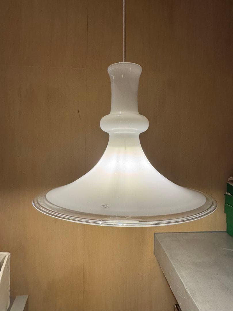 HOLME GAARD ホワイトガラスランプ