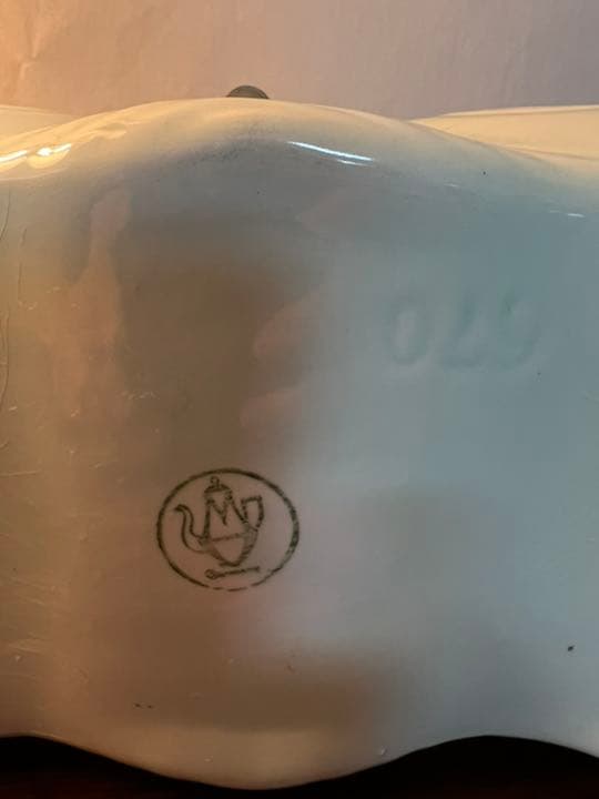 アンティーク　蓋物小物入れ