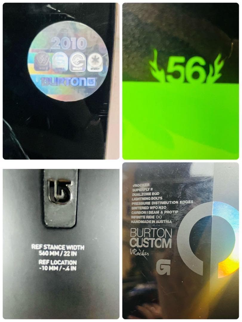 【良品】BURTON Custom V-Rocker スノーボード 156cm