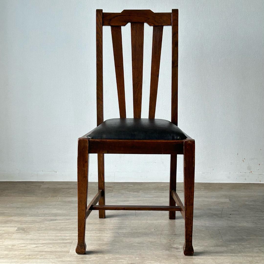イギリス アンティーク 家具 ダイニング チェア オーク　椅子 英国 404A2