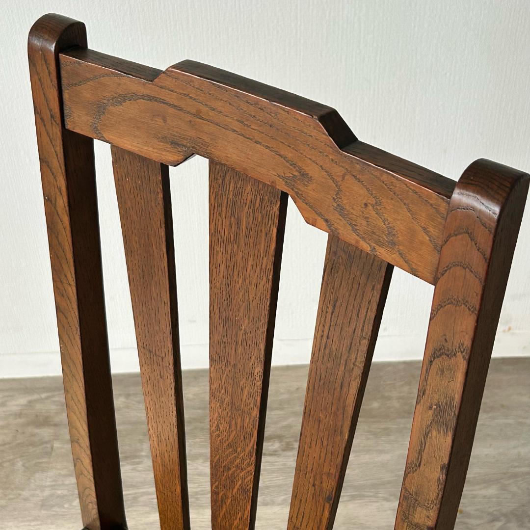 イギリス アンティーク 家具 ダイニング チェア オーク　椅子 英国 404A2