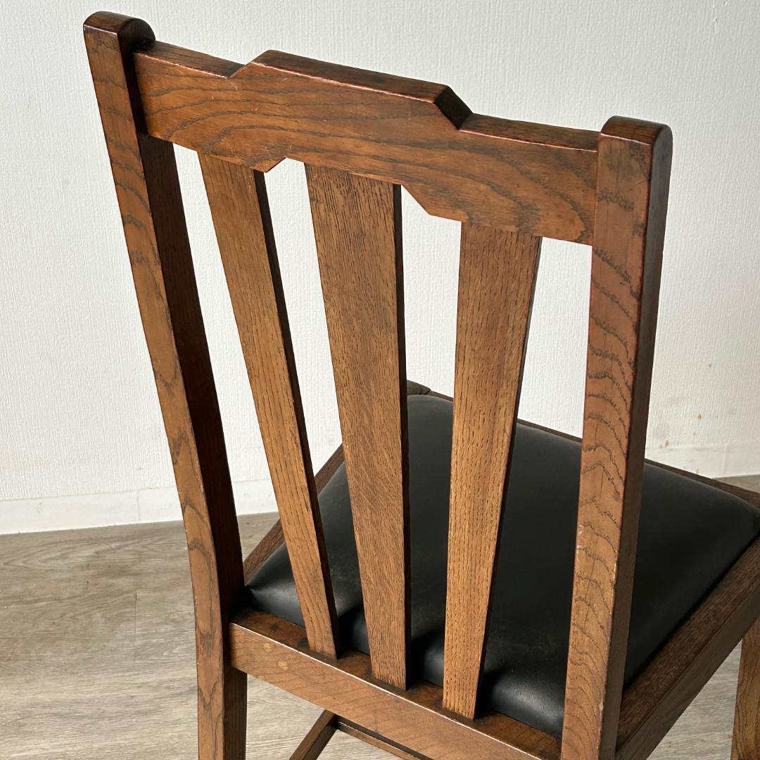 イギリス アンティーク 家具 ダイニング チェア オーク　椅子 英国 404A2