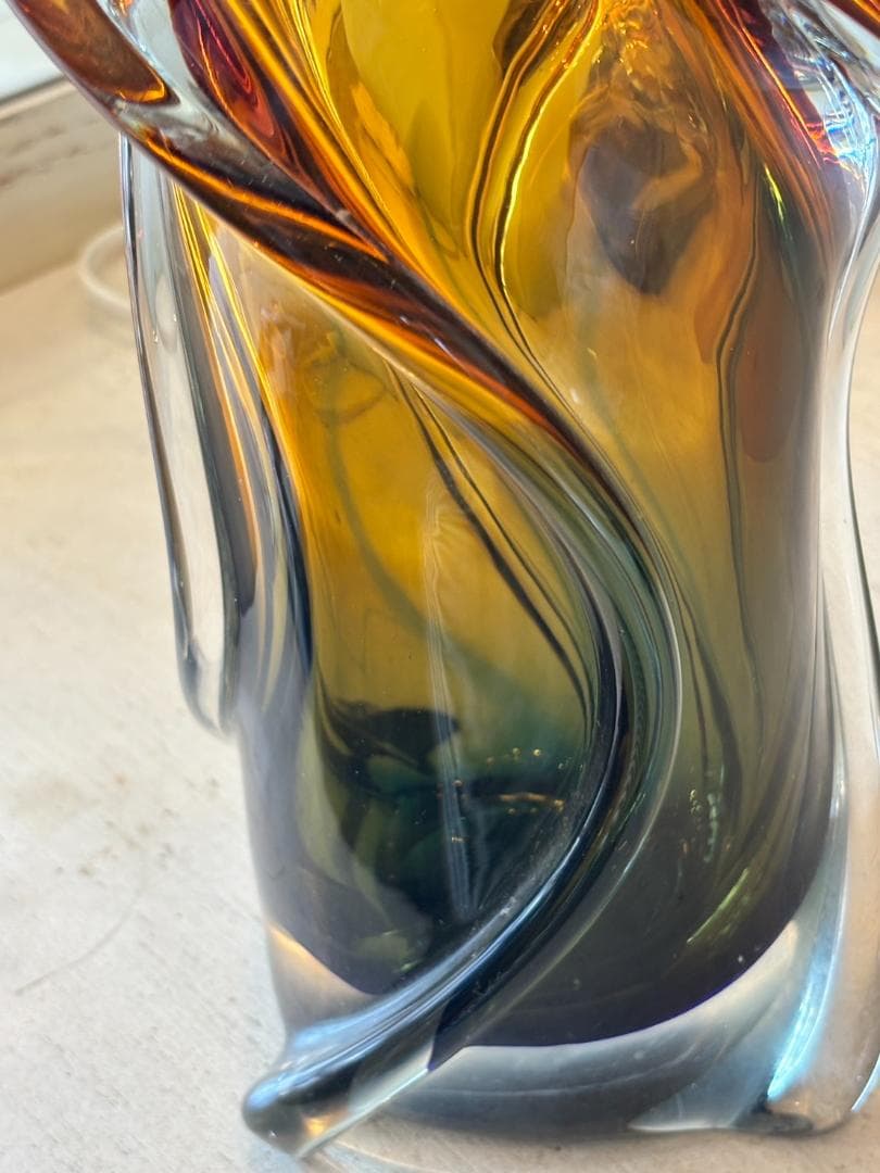 マルティガラス / 花器 / 花瓶 / 昭和レトロ / フラワーベース