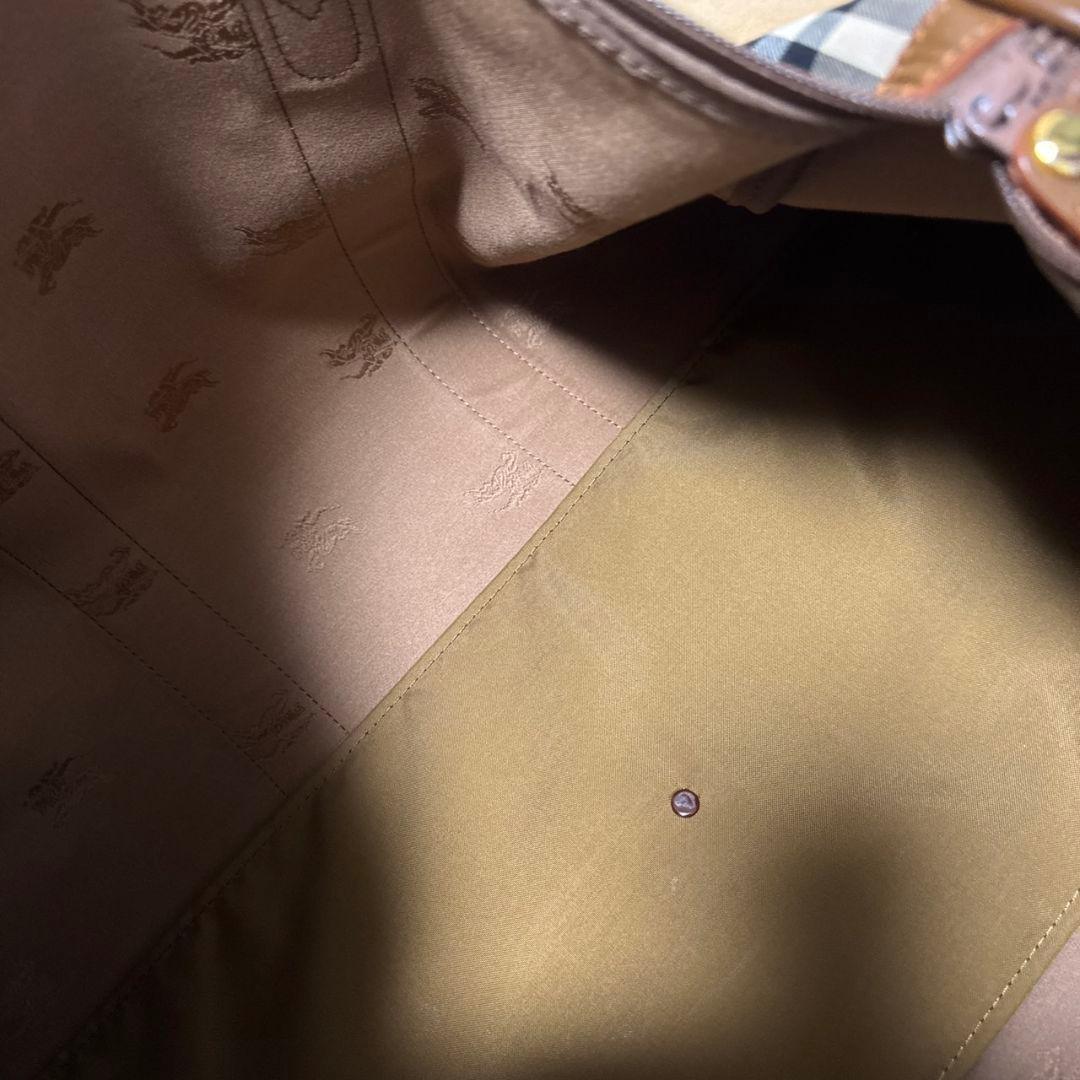 ✨希少✨ バーバリー ボストンバッグ 月桂樹 ノバチェック シャドーホース