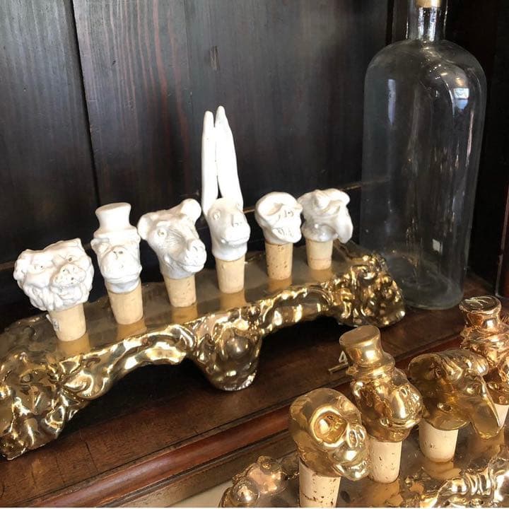 kuhn keramik ボトルストッパー3個＋専用台セット