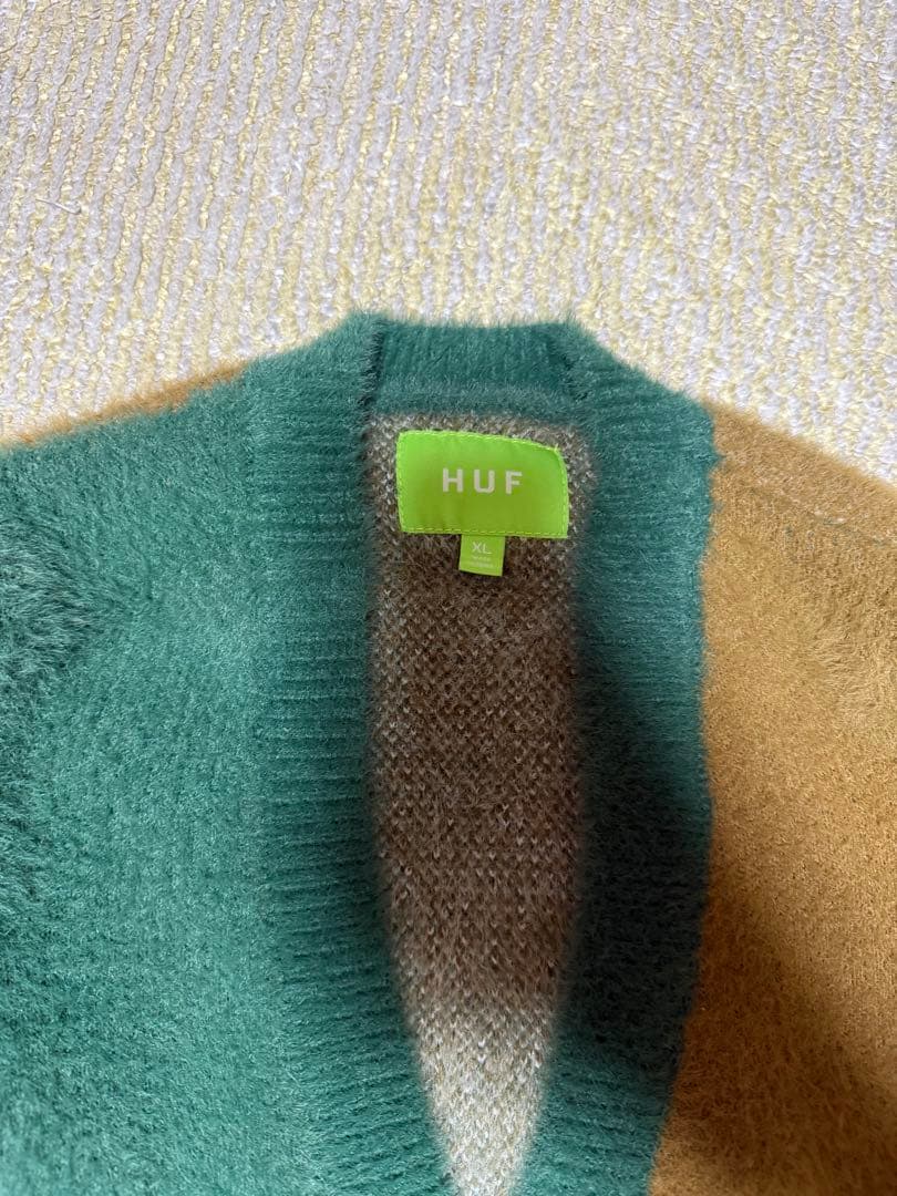 完売品】HUF(ハフ)FEELS GOOD CARDIGAN /カーディガン