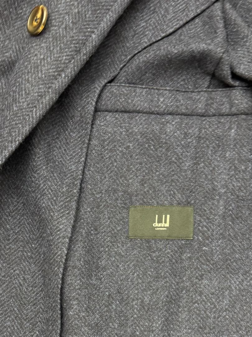 dunhill ダンヒル　チェスターコート 　ネイビー 　ウール　46