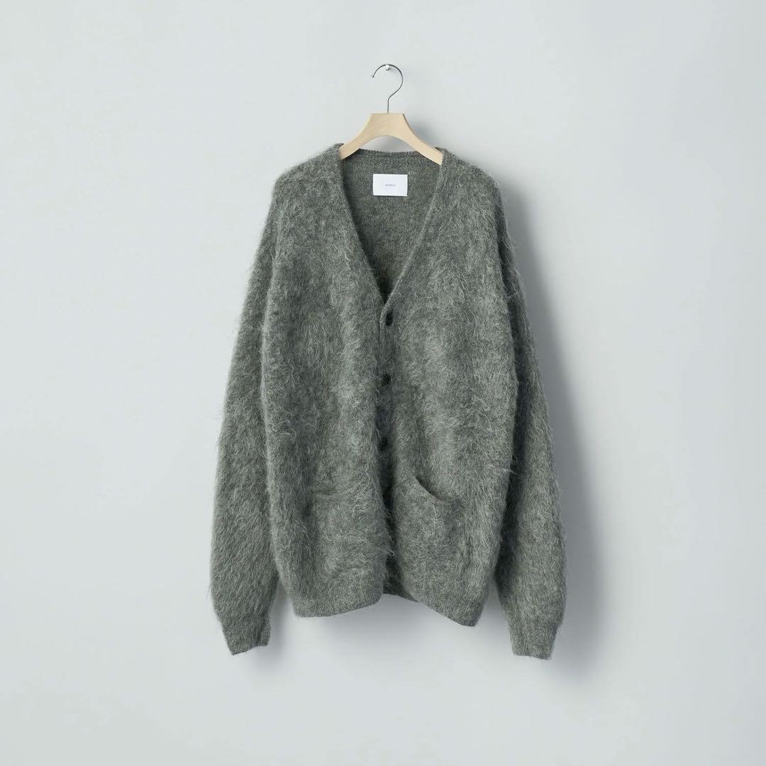 【ssstein】KID MOHAIR KNIT V NECK CARDIGAN