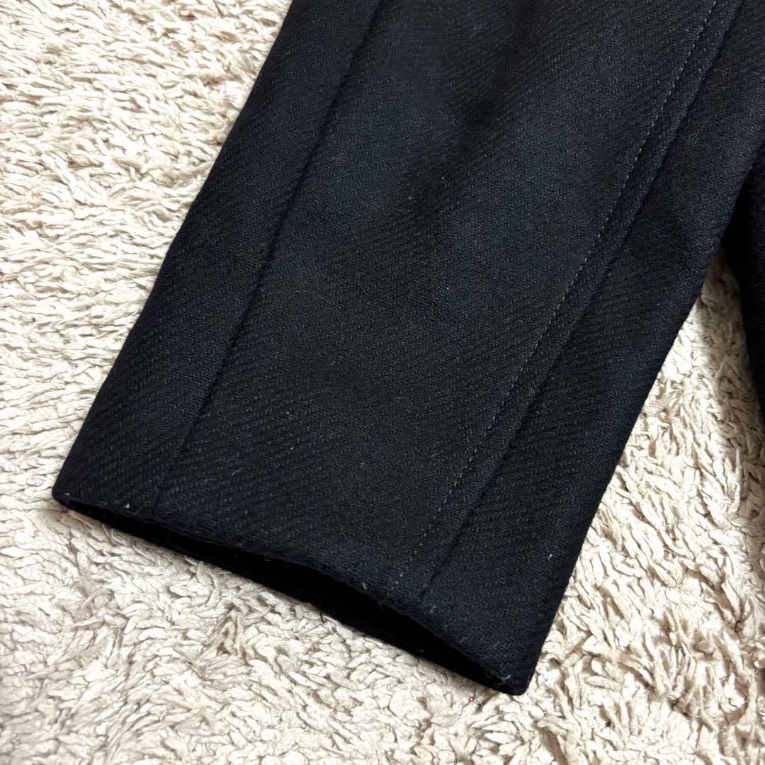 【高級生地】 ZARA MANTECO コート ロング ベルト 女優襟 M