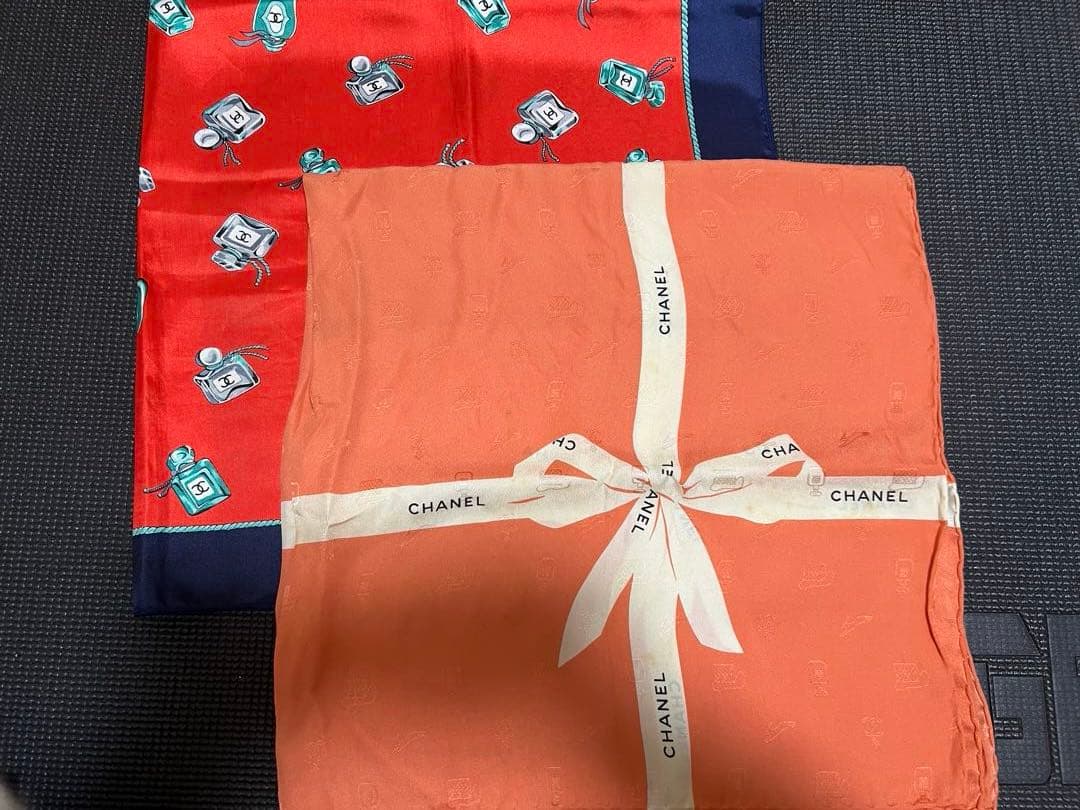 【訳あり】【CHANEL】スカーフ×2