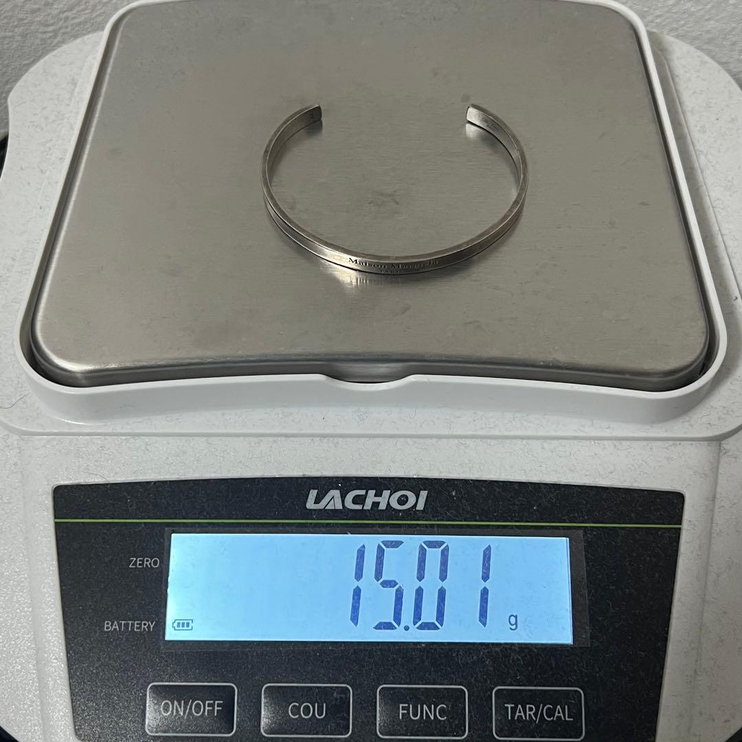 メゾン マルジェラ MAISON MARGIELA ロゴ カフ バングル SV