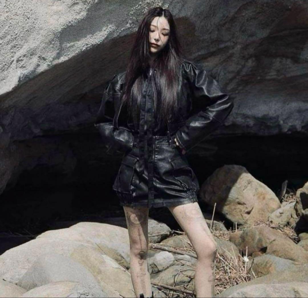 最安値！ melt the lady fake leather jacket