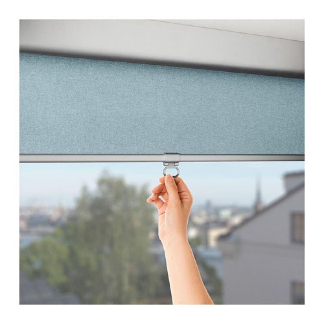 IKEA TRETUR 遮光ローラーブラインド ライトブルー 2点セット