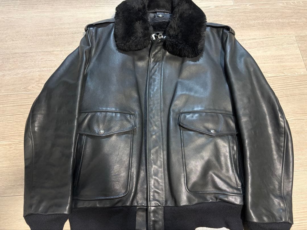 現行shott 42サイズ　フライトジャケット　G-1 本革　黒