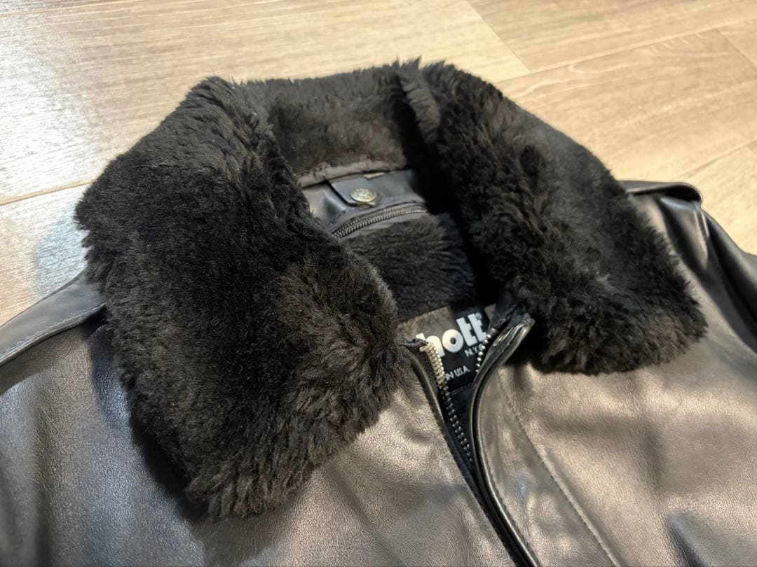 現行shott 42サイズ　フライトジャケット　G-1 本革　黒