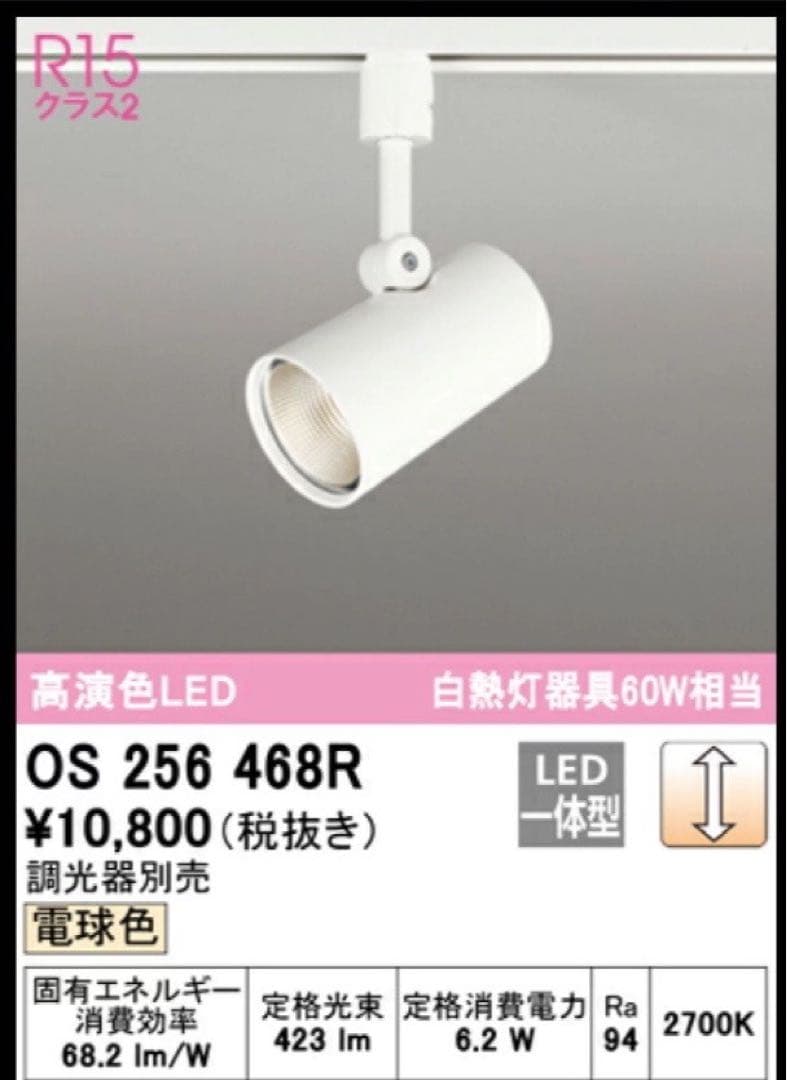 OS 256 468R LEDスポットライト ホワイト　3個セット
