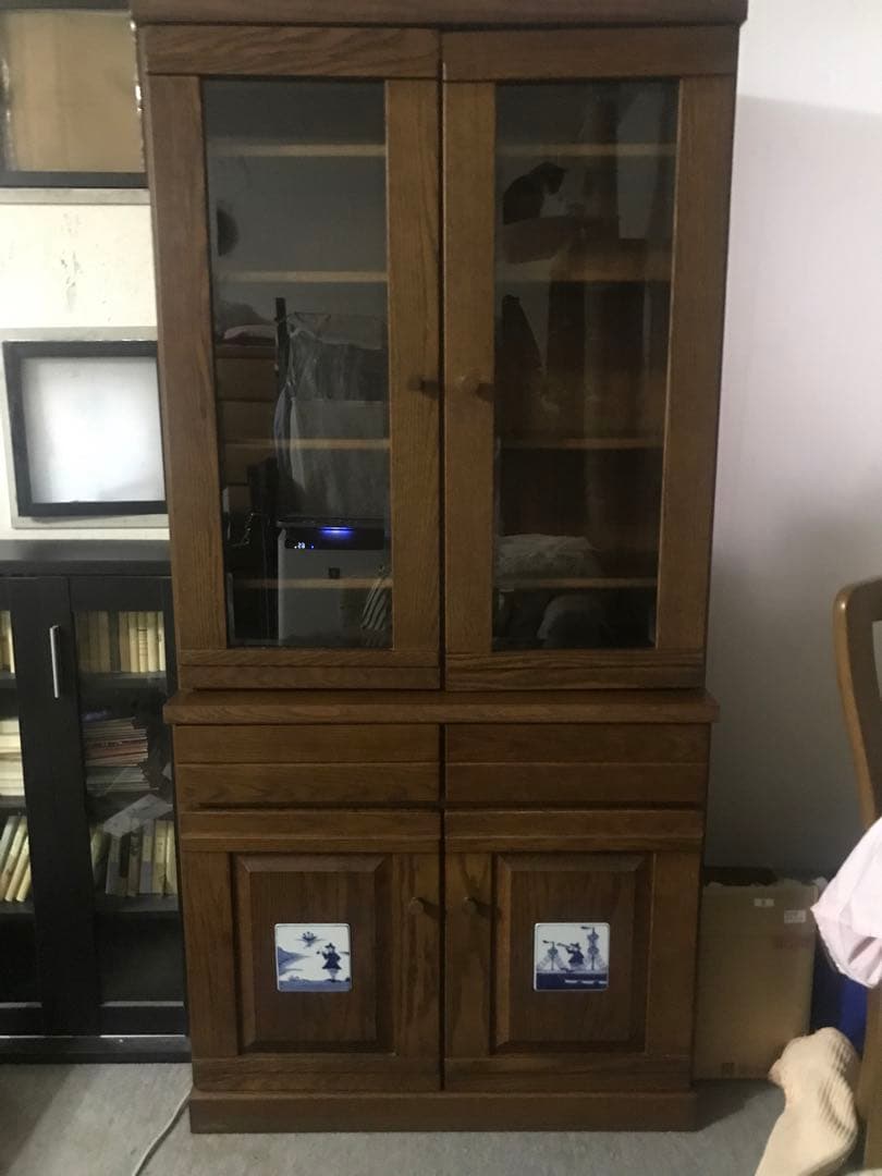 飾り棚　食器棚　ダイニングボード　グラバー　天然木無垢材　みかみ家具工芸