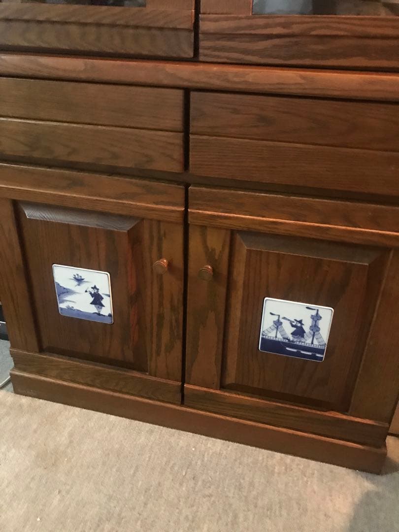 飾り棚　食器棚　ダイニングボード　グラバー　天然木無垢材　みかみ家具工芸