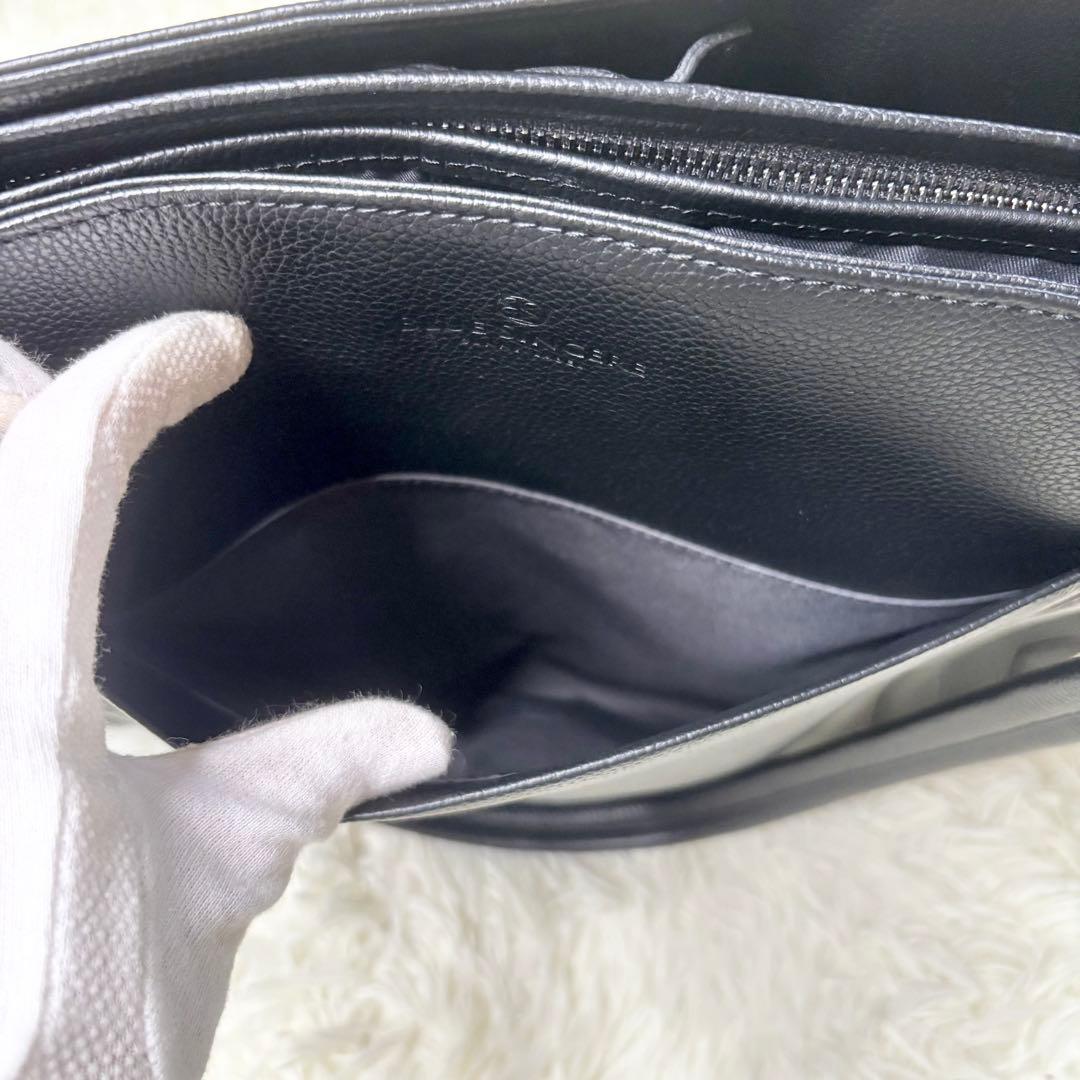 【美品】ブルーシンシア トートバッグ ブラック A4PC レザー ビジネス 通勤