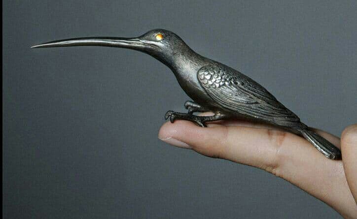 工彫刻ハチドリ茶針茶寵置物茶遊び家庭用プーアル茶茶刀茶錐茶器。