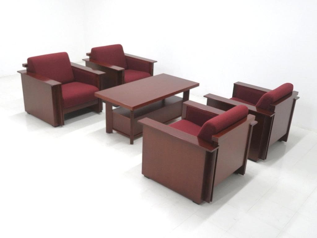 コクヨ　フランクロイドライト　タリアセン　応接　ソファ　テーブル　5点セット