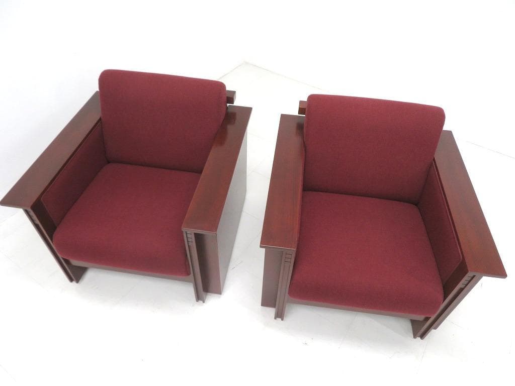 コクヨ　フランクロイドライト　タリアセン　応接　ソファ　テーブル　5点セット