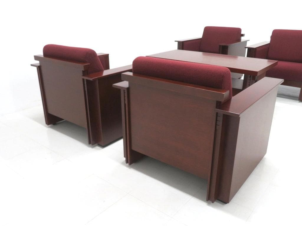 コクヨ　フランクロイドライト　タリアセン　応接　ソファ　テーブル　5点セット