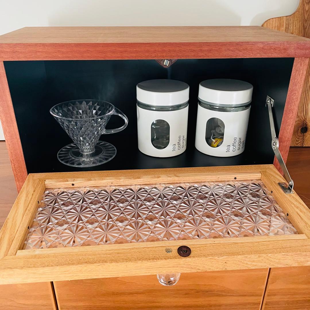 家具職人が作るレトロなブレッドケース　ハンドメイド