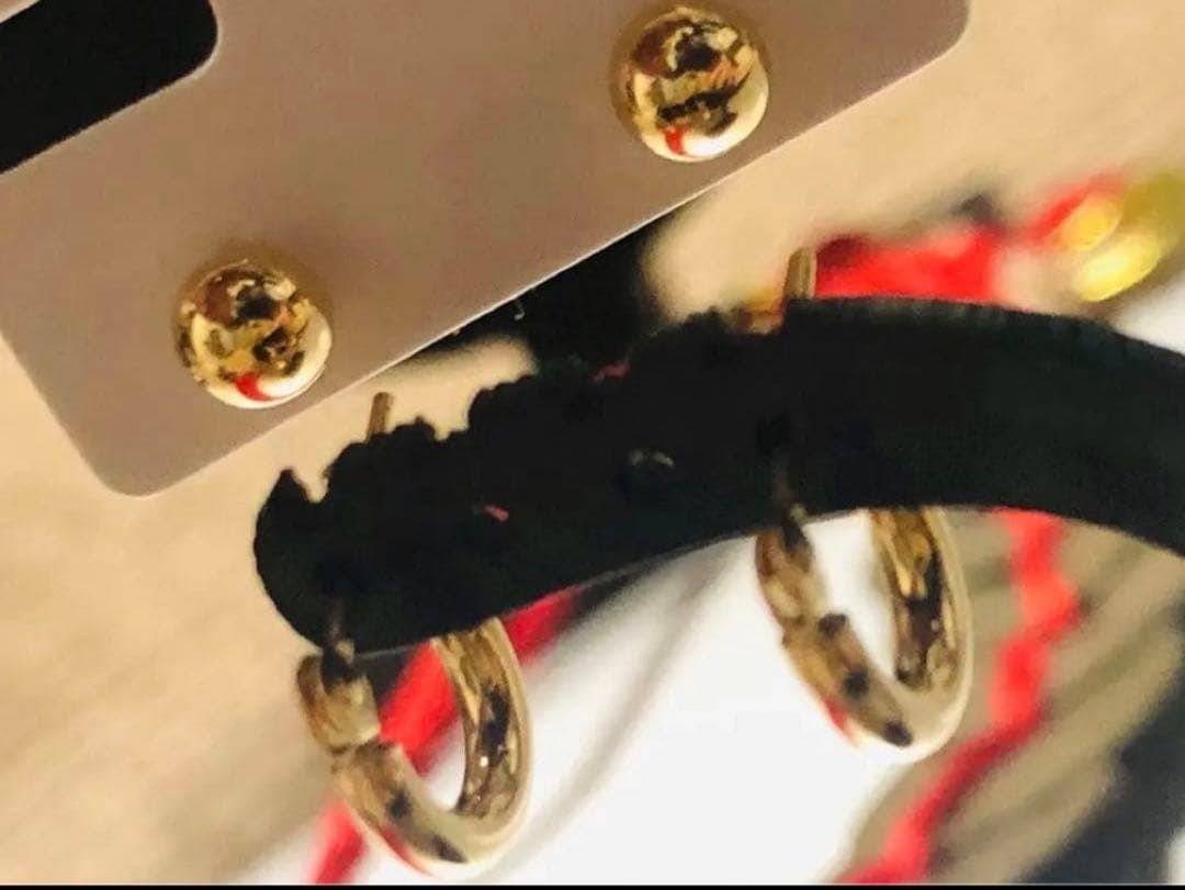 K18YG ピアス2セット