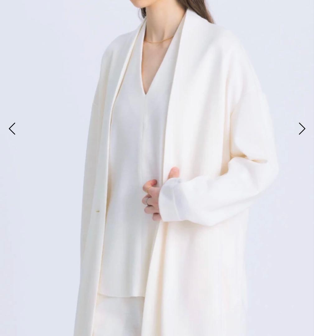 【新品】ヤマダヤ Aga ウールスムースガウンジャケット ウール100%