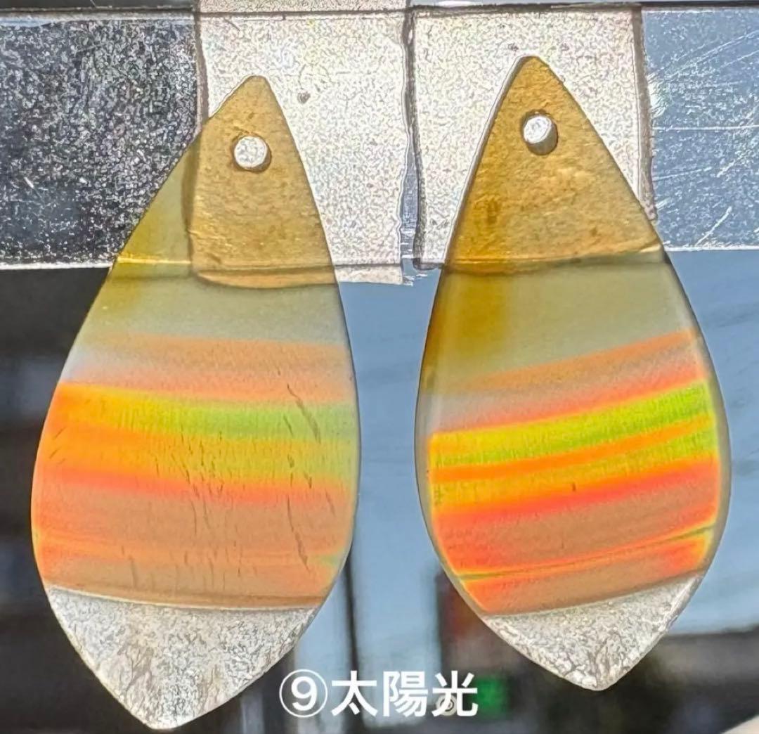 《ポメころび様》アイリスアゲートドゥルージー⑨＆スコロライト＊フープイヤリング