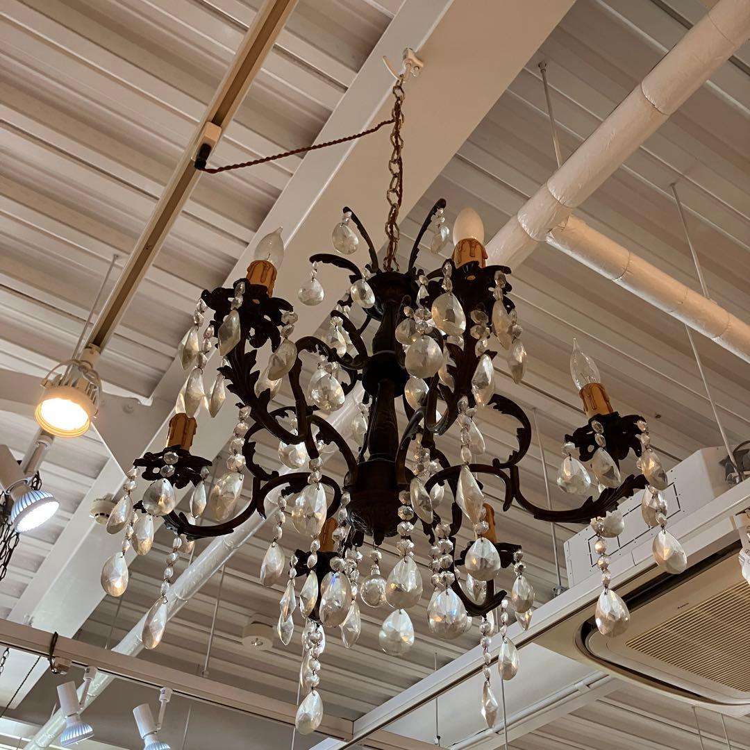 アンティーク　シャンデリア　照明　黒　ブラック