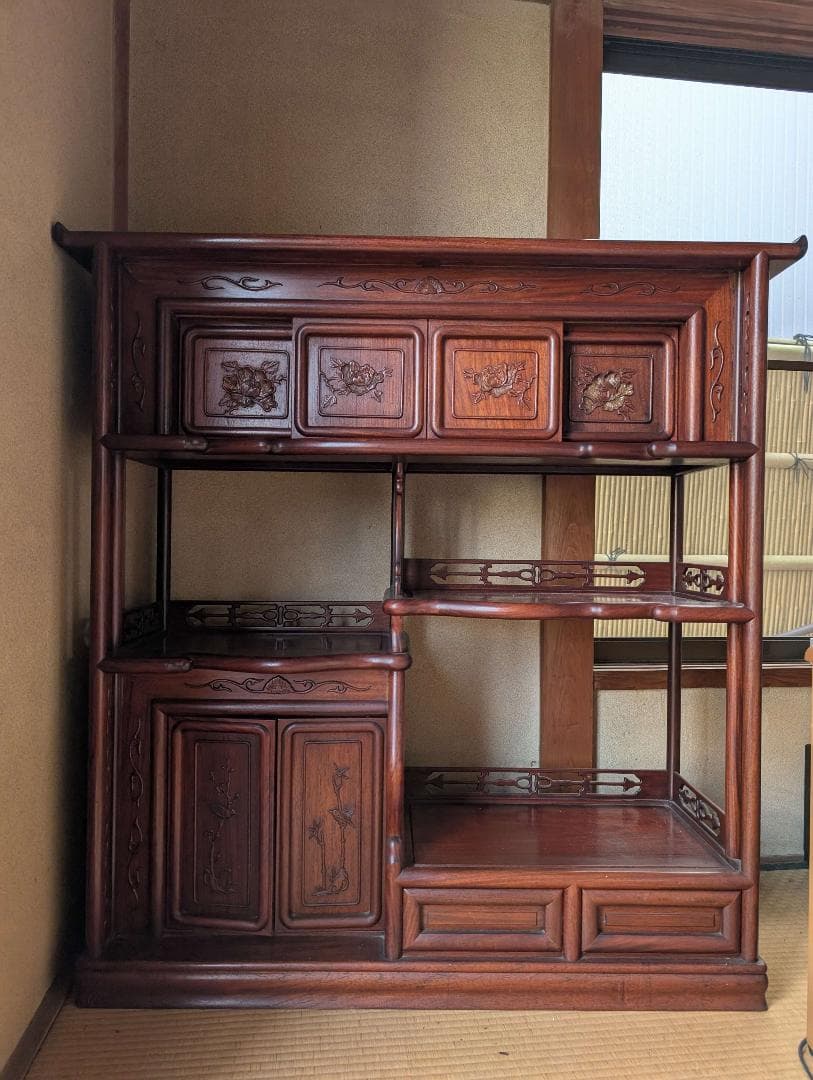 木製茶棚　和箪笥　飾り棚