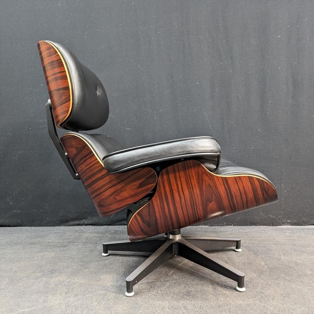 美品　リプロダクト　本革　イームズ ラウンジチェア　オットマン　パーソナルチェア