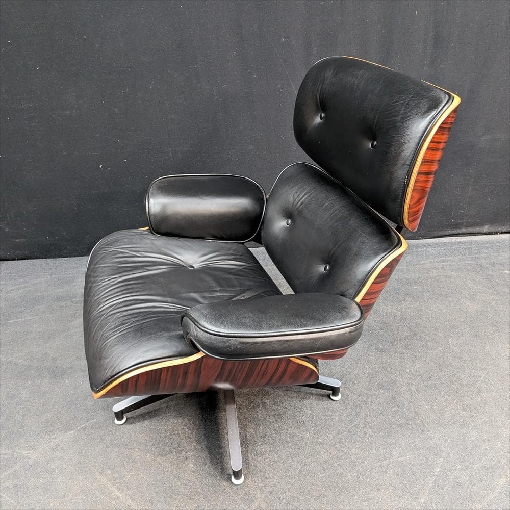 美品　リプロダクト　本革　イームズ ラウンジチェア　オットマン　パーソナルチェア
