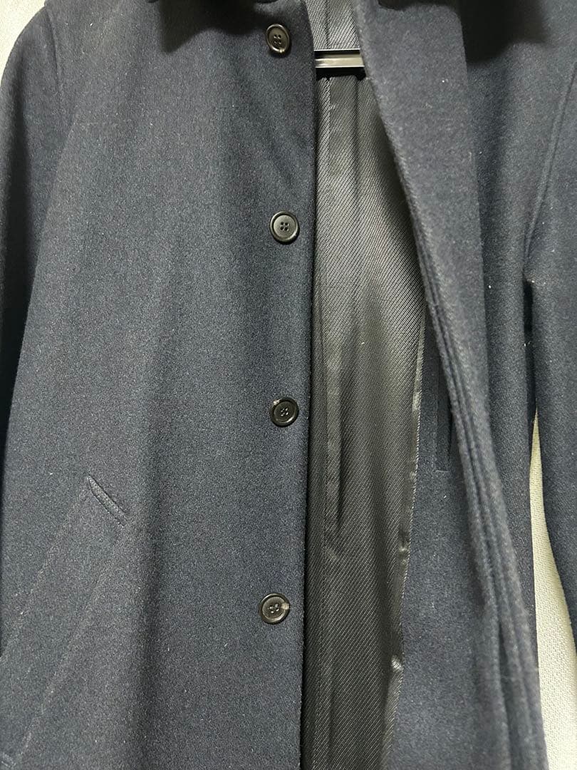 A.P.C. ネイビー ステンカラーコート ウール【美品】【値下げしました】