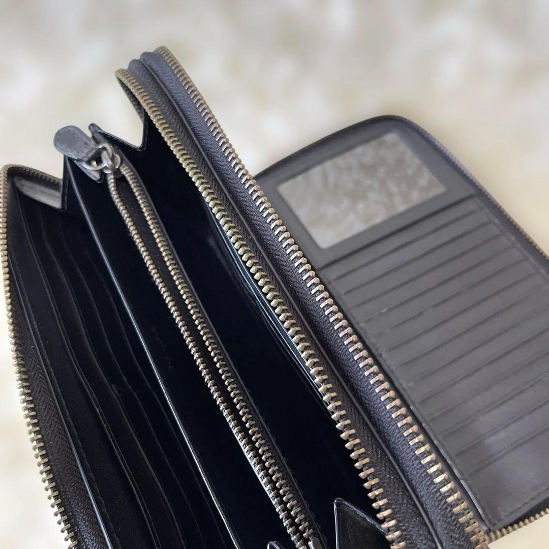 コーチ　クラッチバッグ　トラベルオーガナイザー　ジップ長財布　ブラック黒　収納多