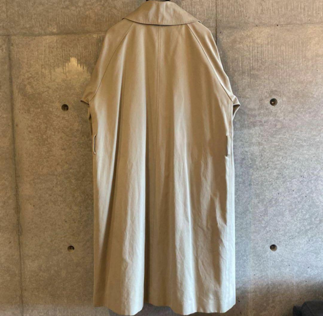 美品■comoliコットンギャバタイロッケンコート　ライナー付size1