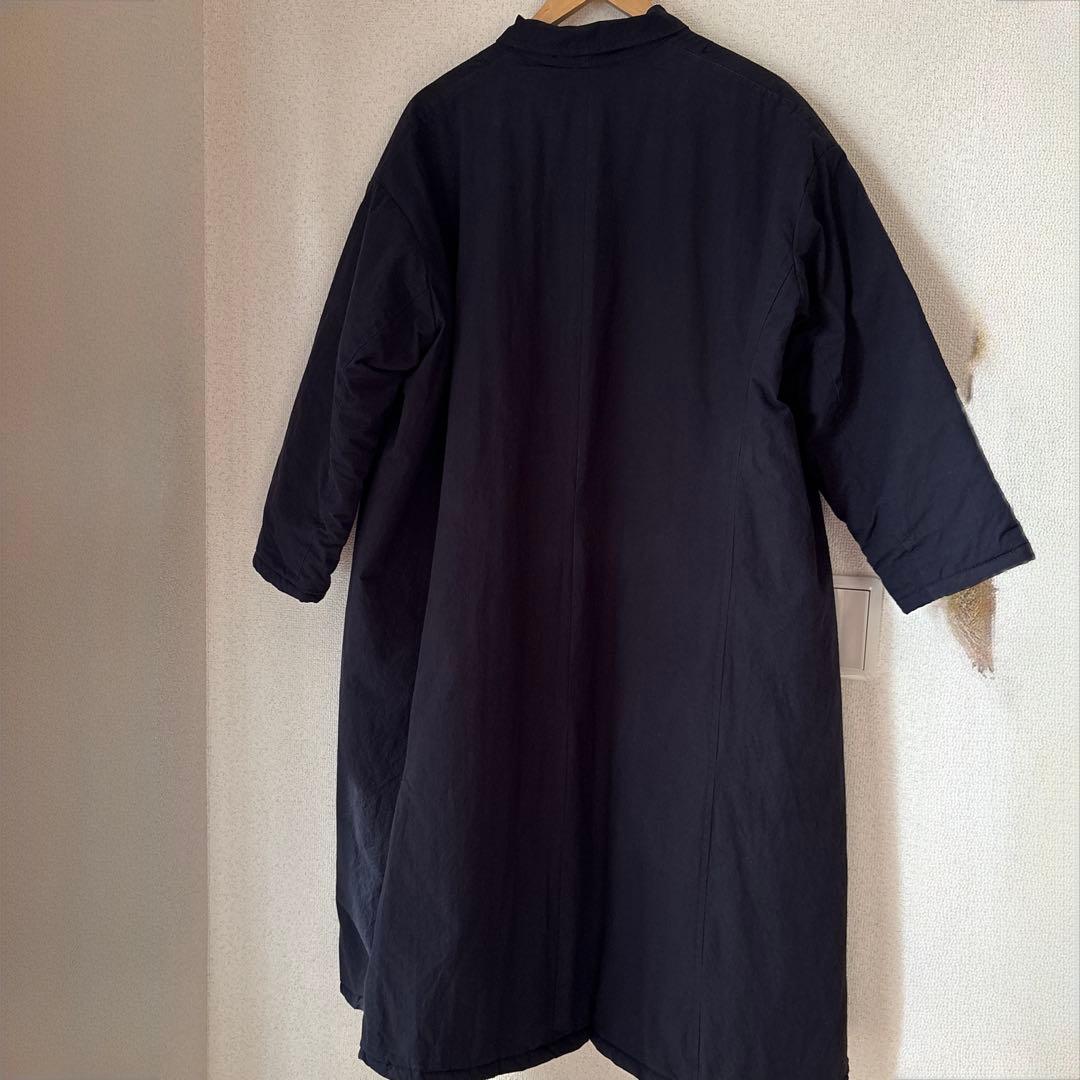 ヤーモ　キルティングラボコート　ネイビー