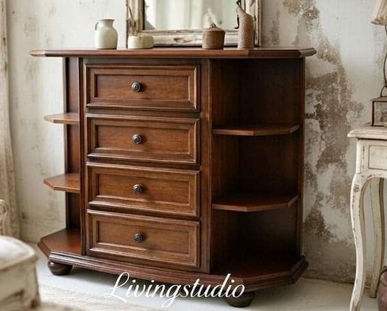 イタリア サイドボード コンソール 飾り棚 クラシック アンティーク 41N