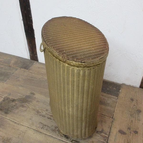 イギリス アンティーク 家具 ランドリーバスケット ボックス 英国 6038e