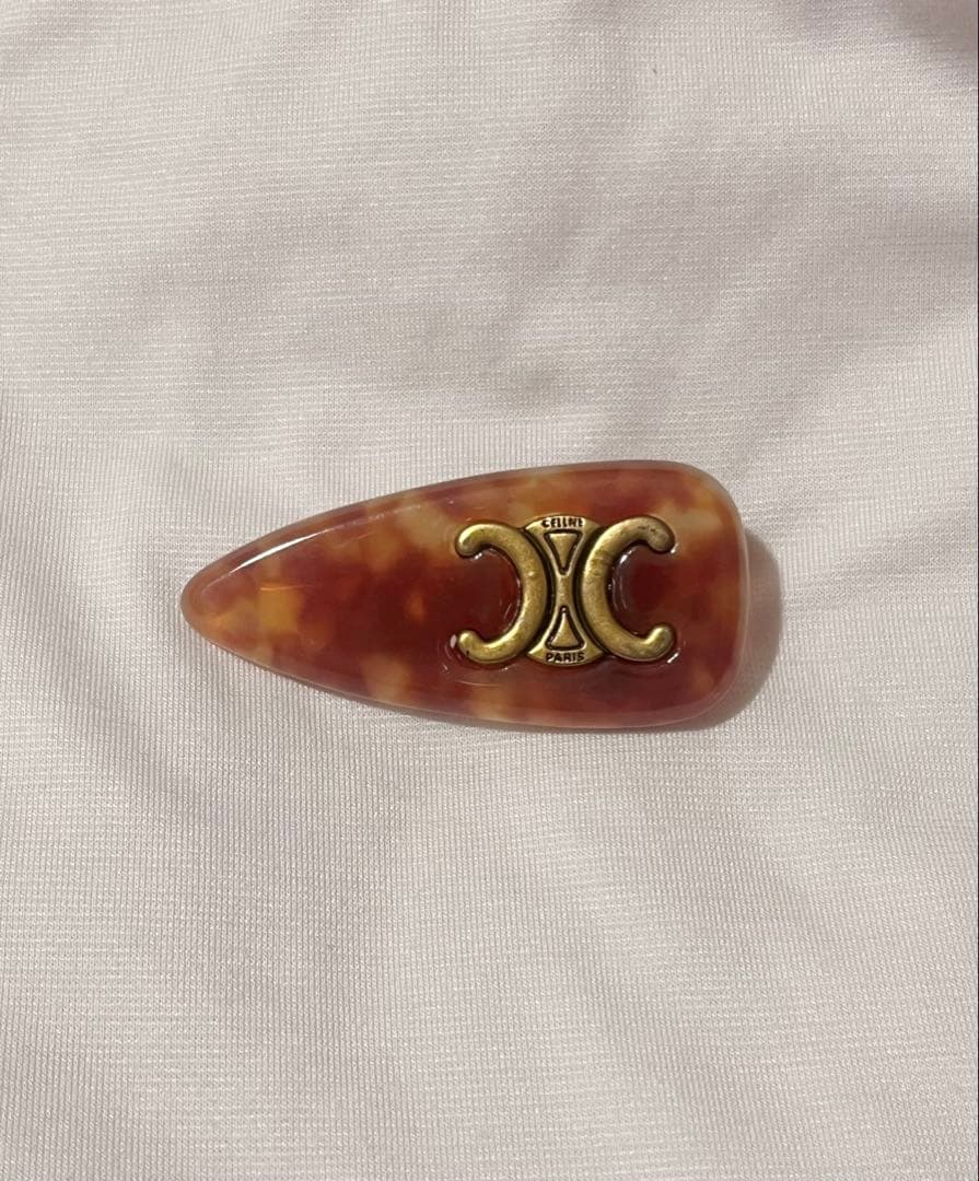 CELINE ヘアピン ブラウン