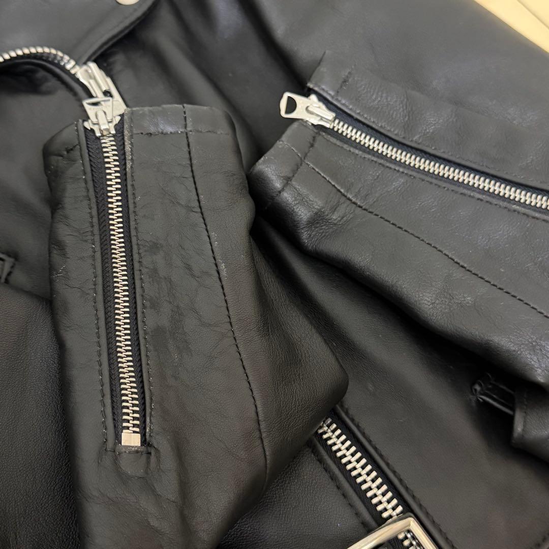 schottライダース ワンスター ラムレザーXSレディース★レディガガモデル★