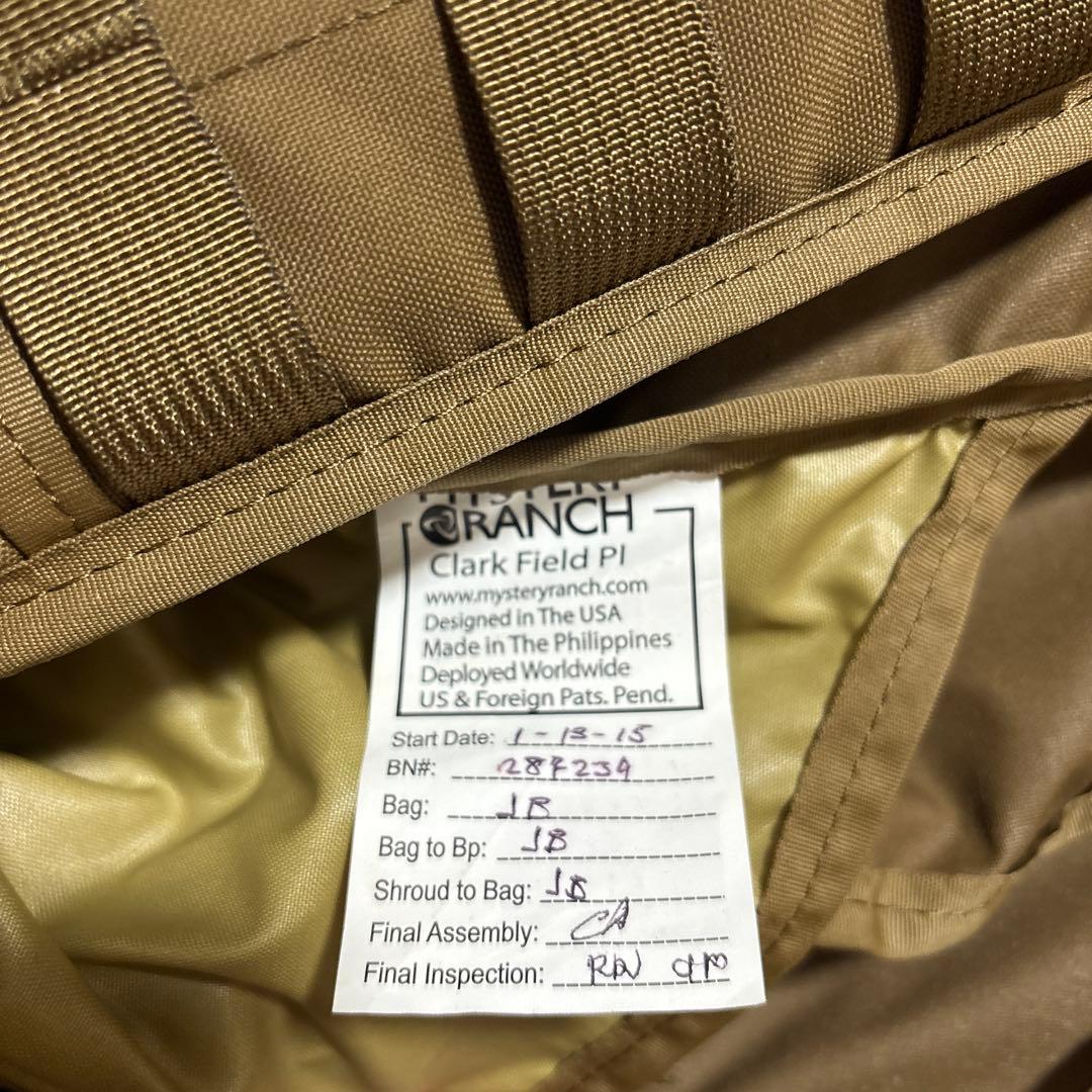 個人装備 MYSTERY RANCH ASAP