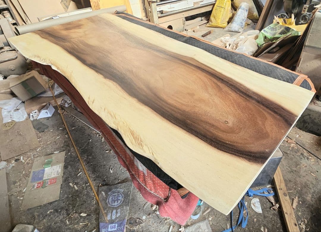 最終価格　モンキーポッド　一枚板　ダイニング　テーブル　ウォールナット