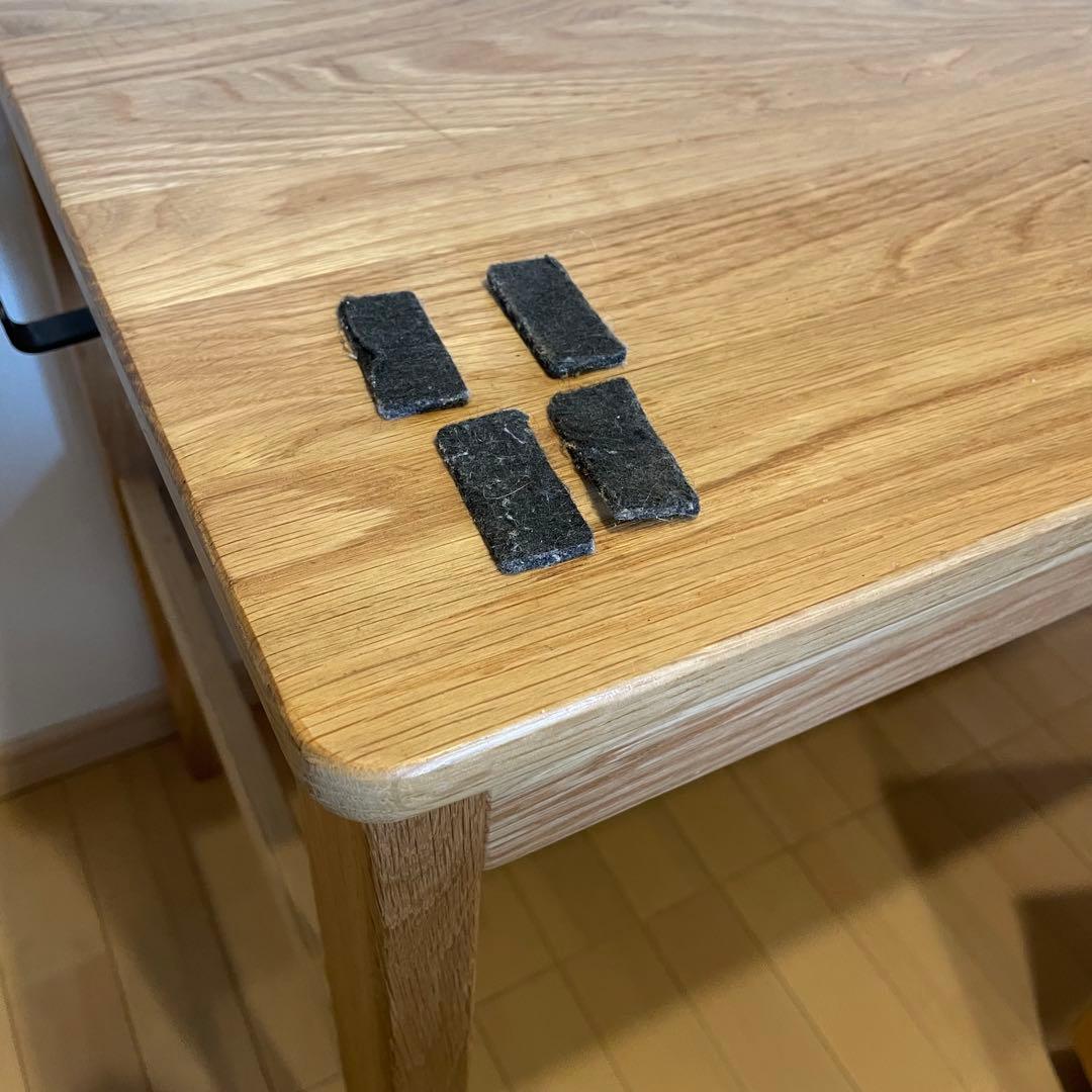 無印良品　オーク　無垢材　デスク