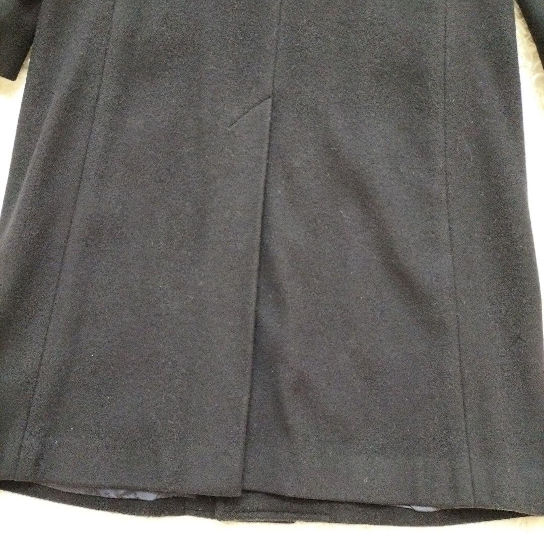 ブルックスブラザーズ　カシミヤ混　チェスターコート　ロング　ラム　ネイビー