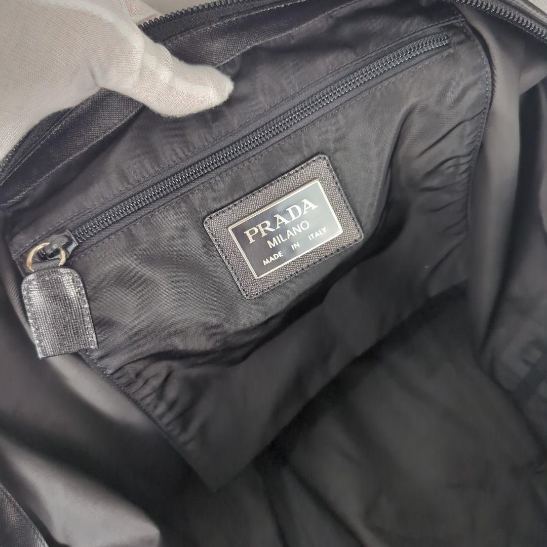 PRADA プラダ ナイロン ボストンバッグ 三角 ロゴ プレート
